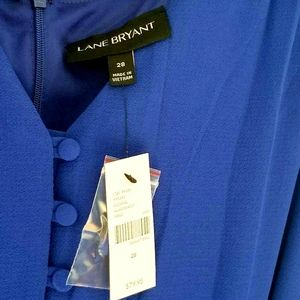 Blue Short-Sleeve Jumpsuit